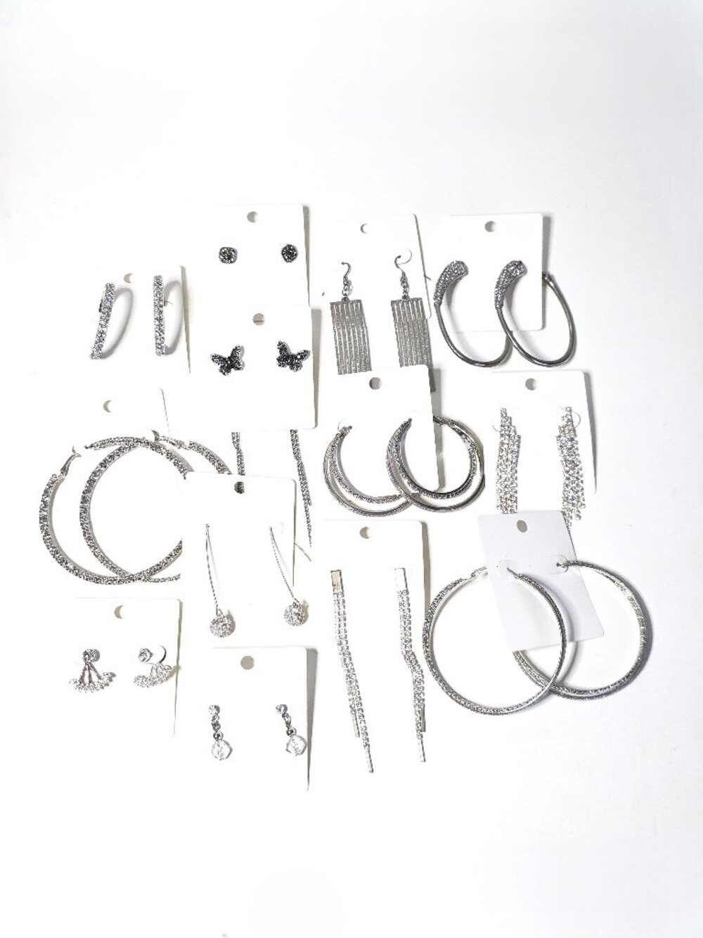 Rhinestone pierced earring bundle